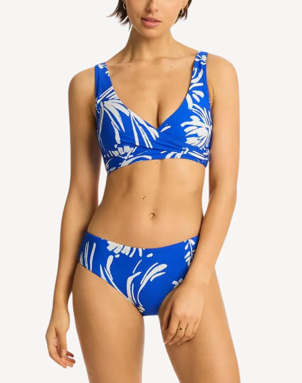 Tradewind Cobalt Cross Front Bikini Top