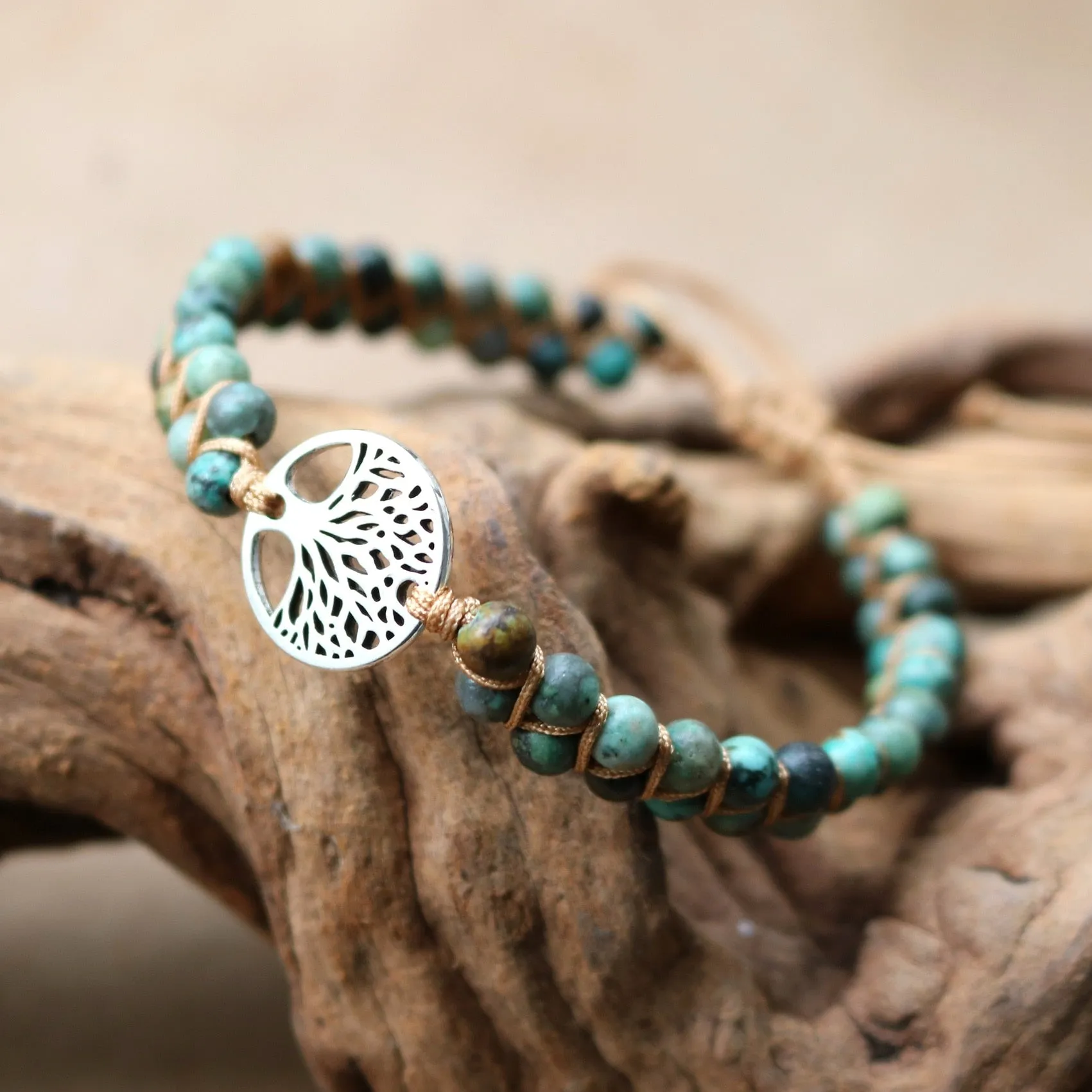 Tree of Life African Jasper Bracelet