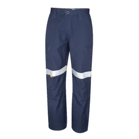 TRU WORKWEAR Mid Weight 100% Cotton Canvas Cargo Pant with 3M Reflective Tape 270gsm