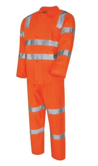 TRU WORKWEAR VIC Rail Compliant SP Orange Rain Set In A Bag