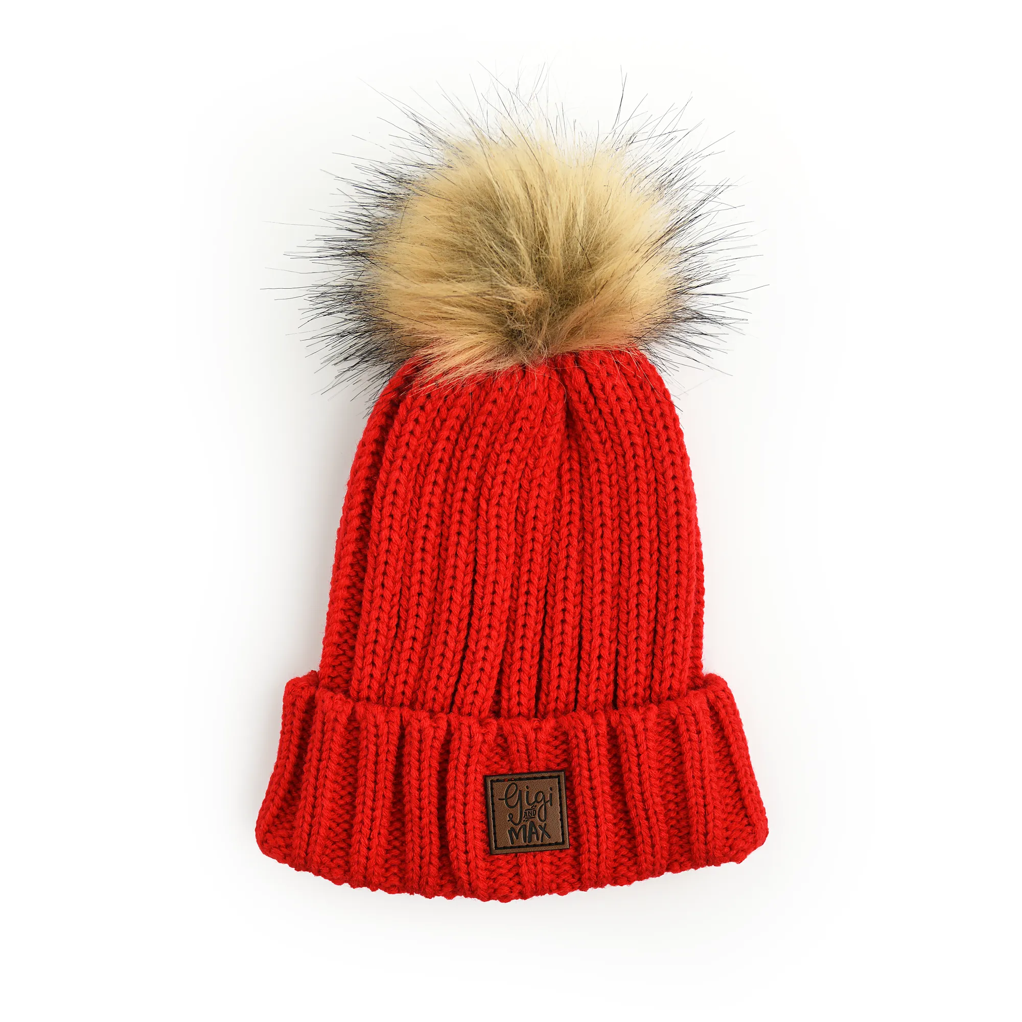 True Red POM BEANIE