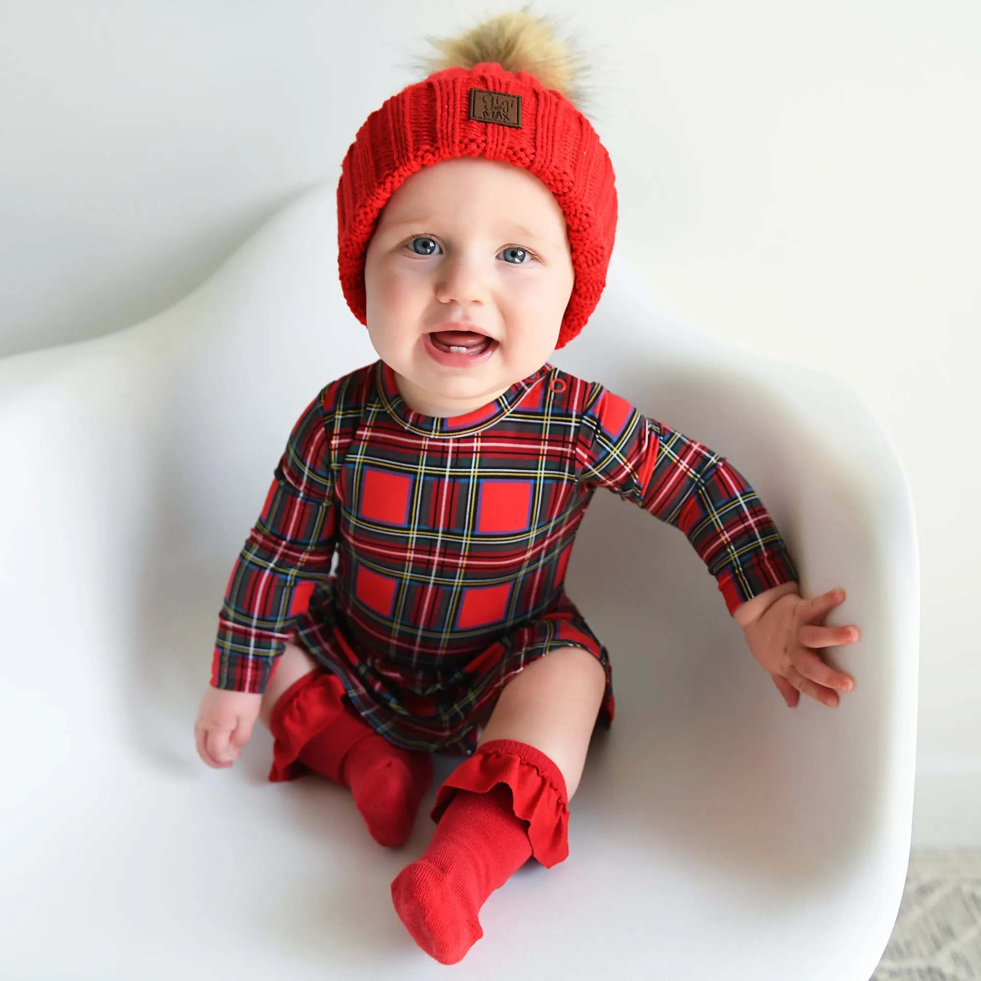 True Red POM BEANIE