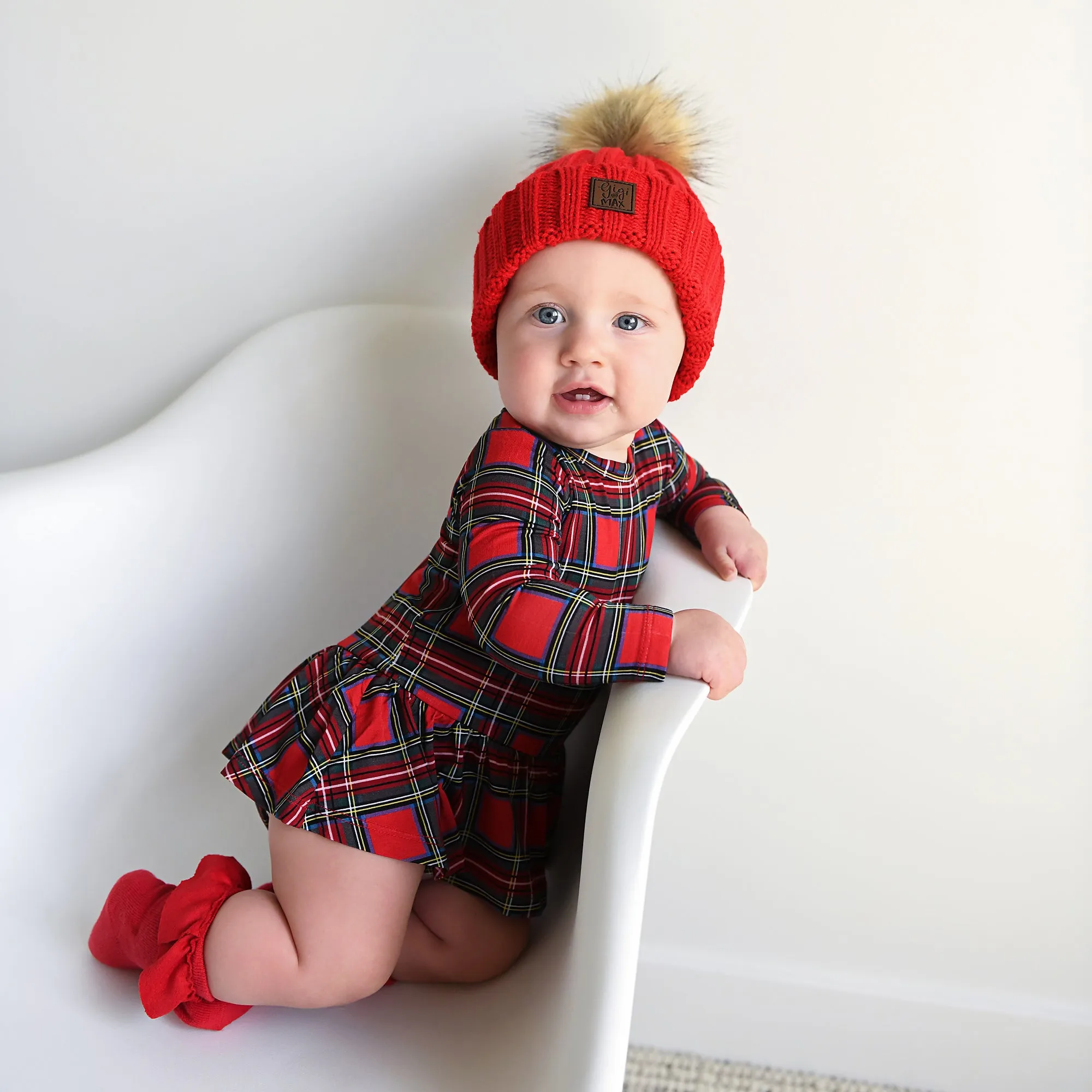 True Red POM BEANIE