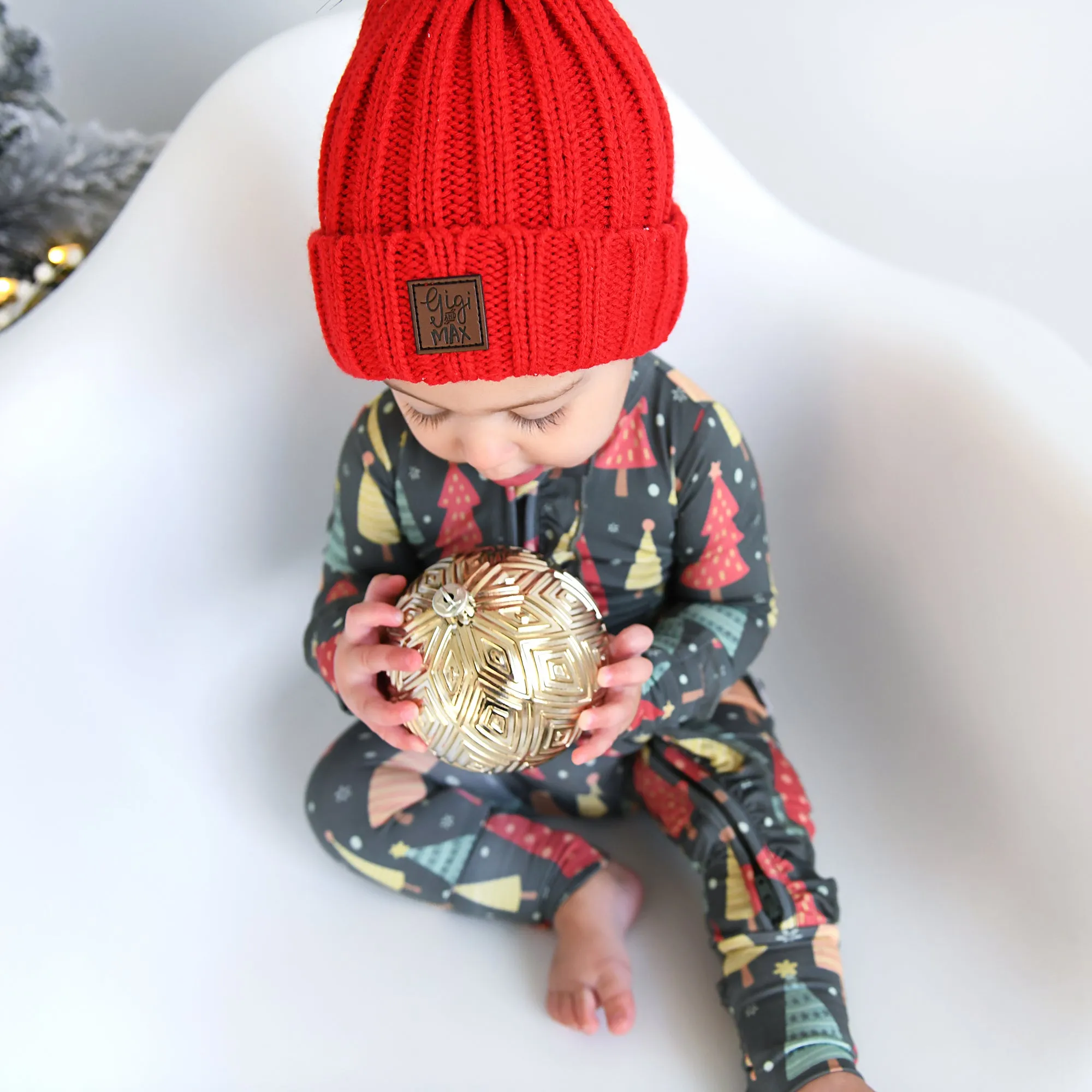 True Red POM BEANIE