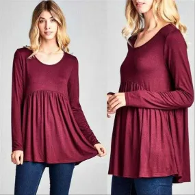 Tunic Top Burgundy