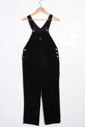 UNION BAY Black Corduroy Long Workwear Overalls (M)