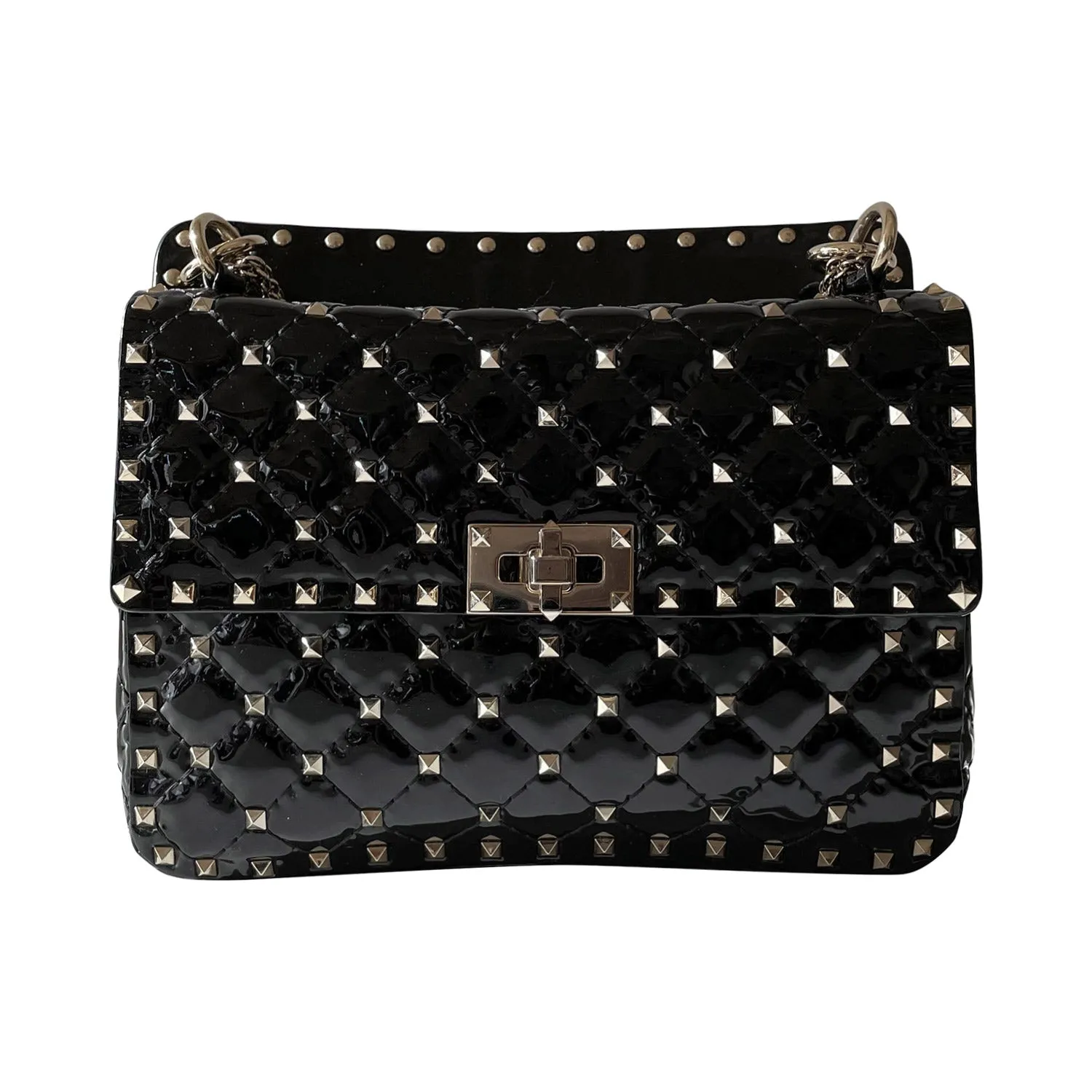 Valentino Rockstud Spike Medium Chain Shoulder Bag