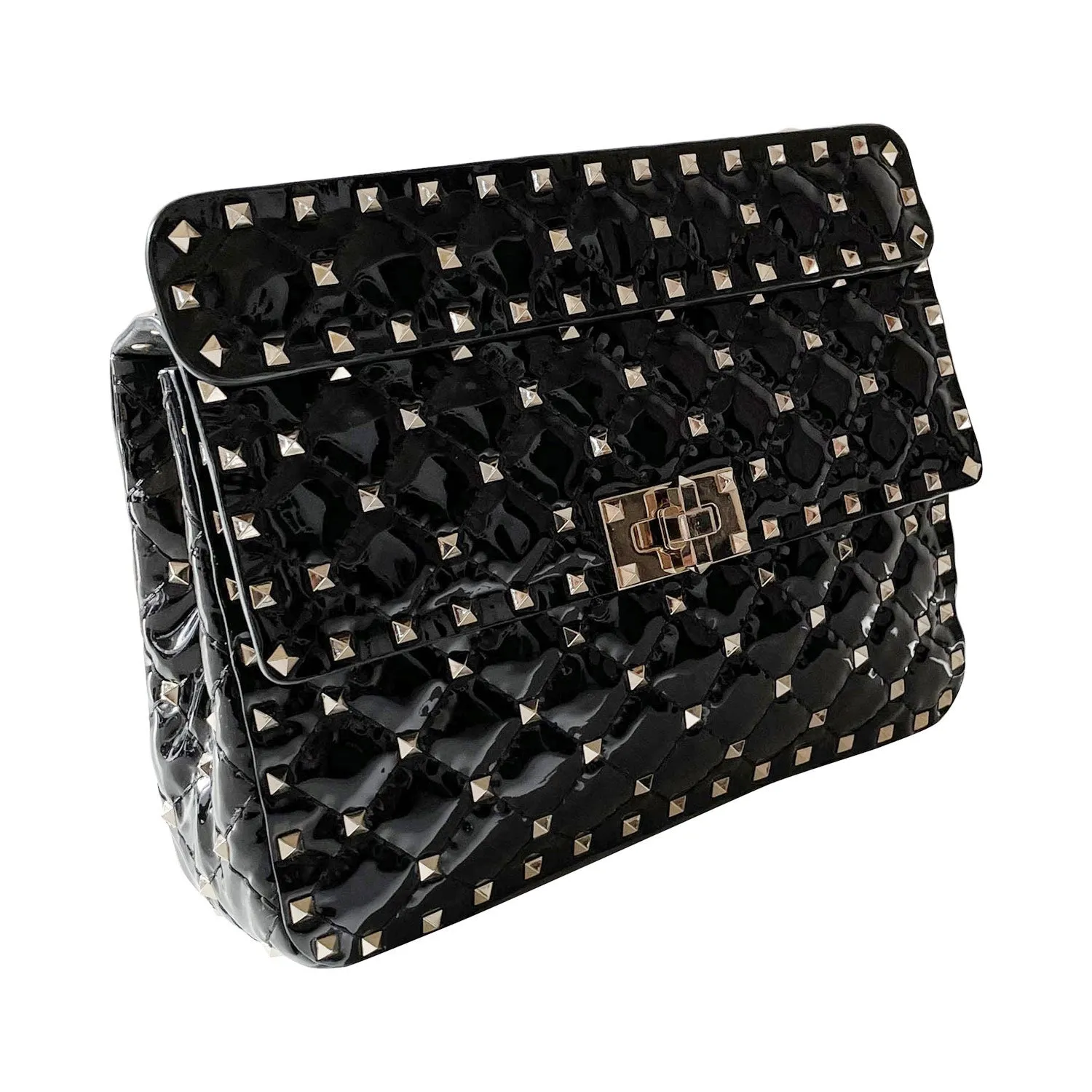 Valentino Rockstud Spike Medium Chain Shoulder Bag