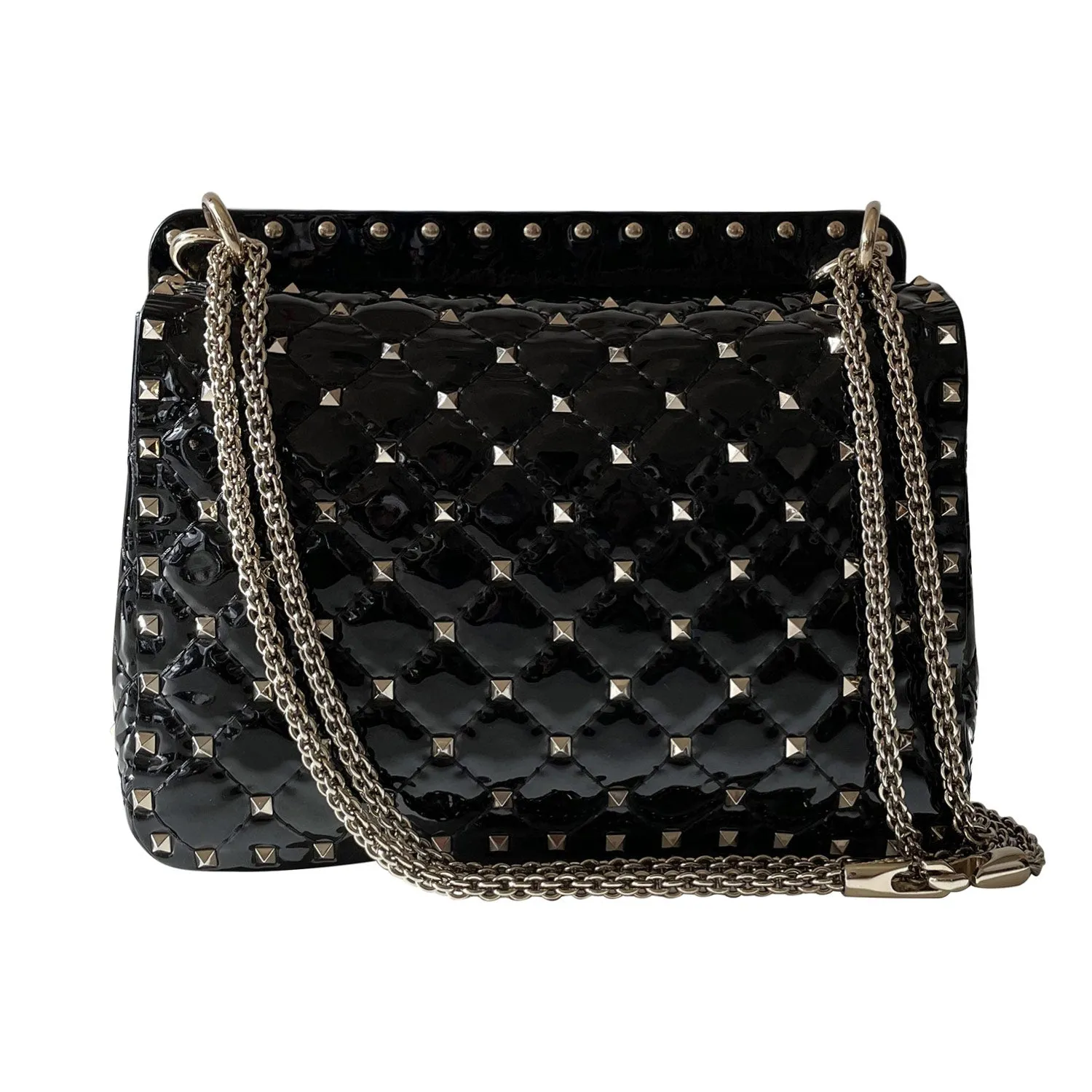 Valentino Rockstud Spike Medium Chain Shoulder Bag