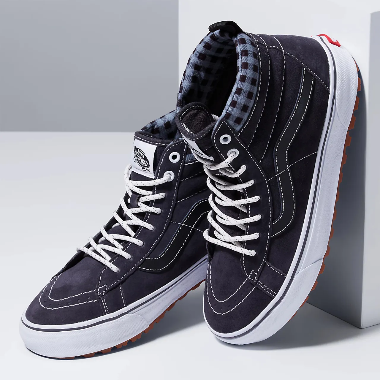 Vans Sk8-Hi MTE-1 Plaid Grey/White