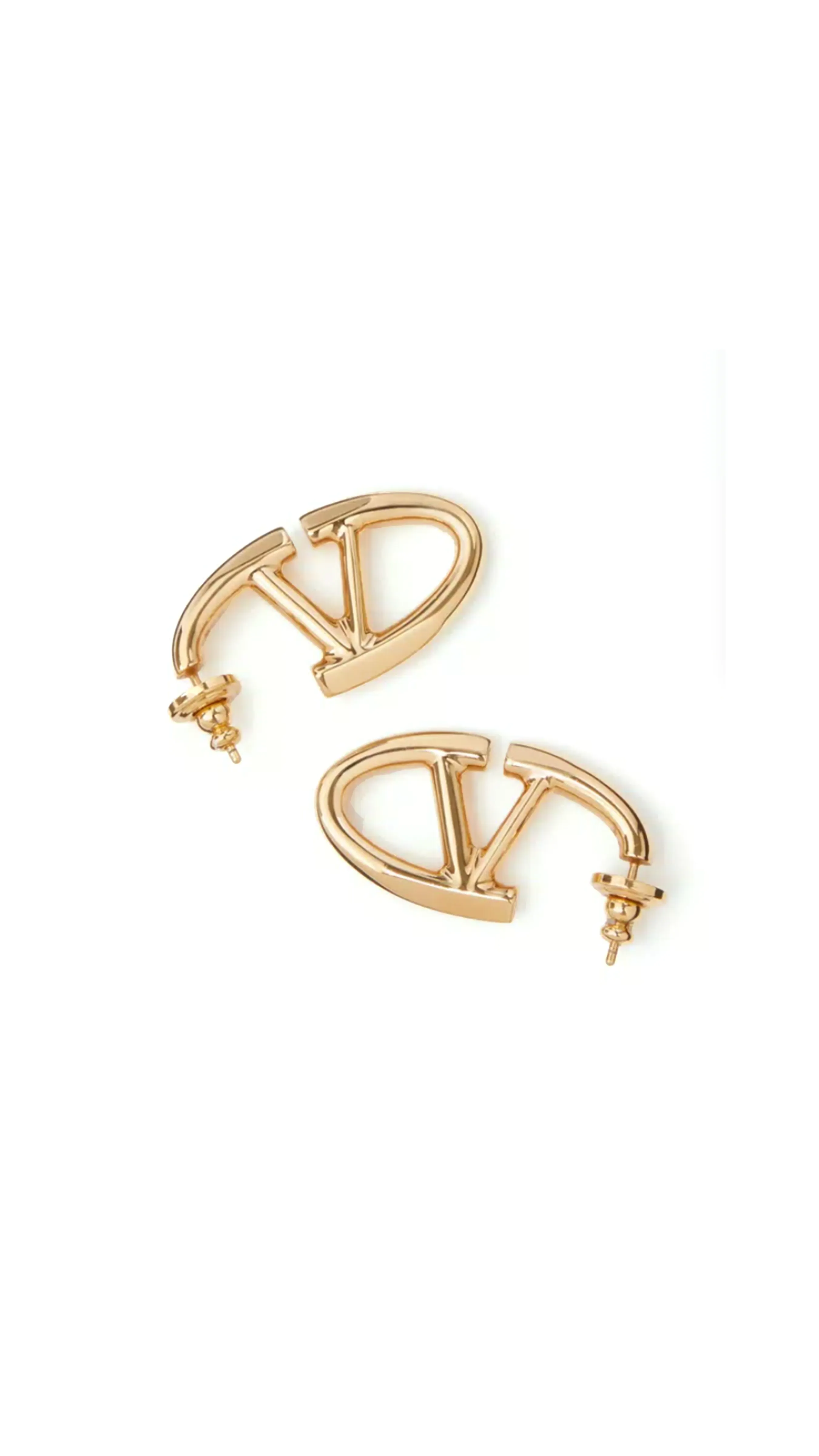 Vlogo The Bold Edition Metal Earrings - Gold