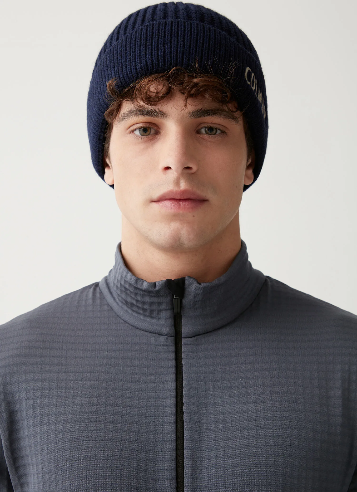 Waffle-effect stretch ski sweatshirt-