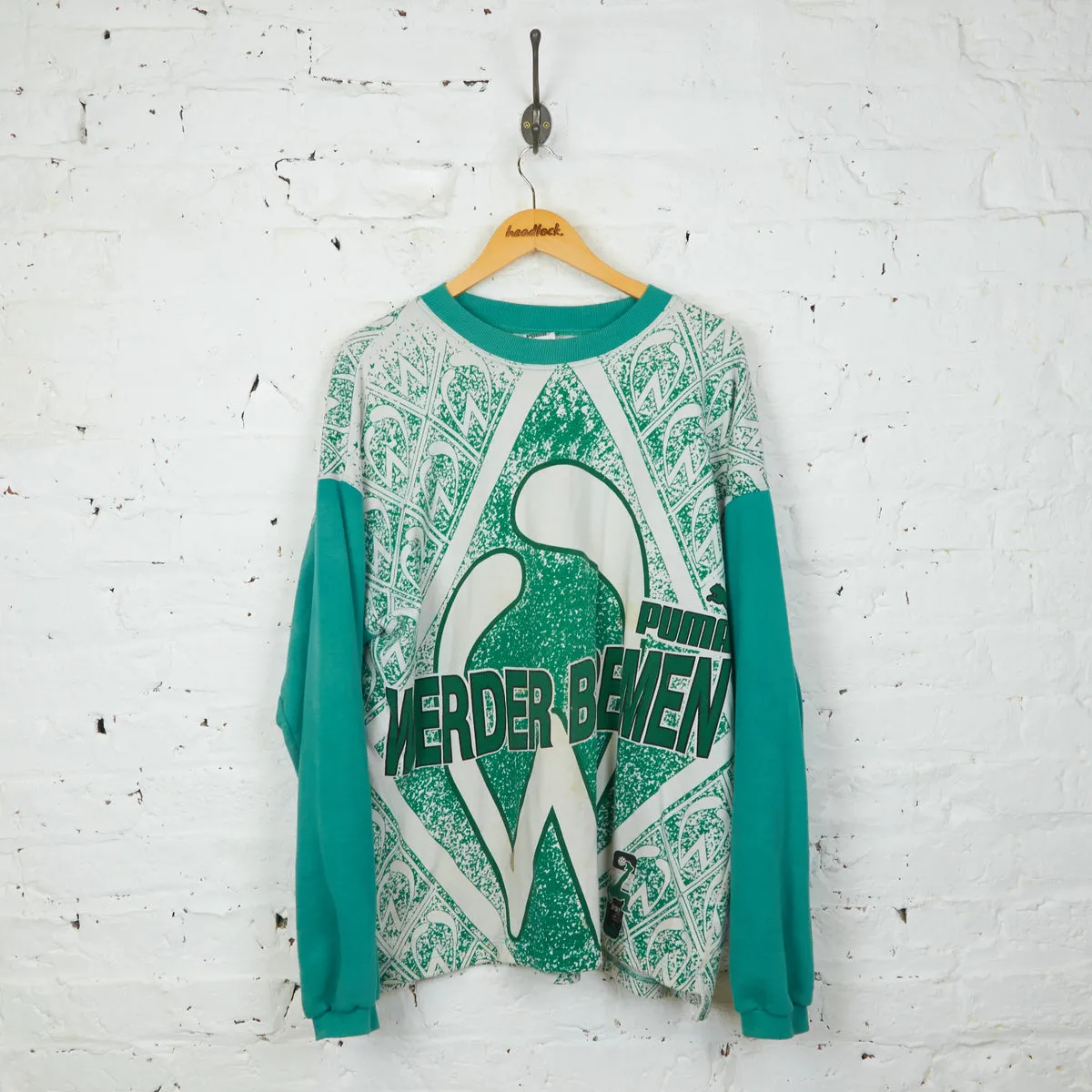 Werder Bremen Puma 90s Sweatshirt - Green - XXL