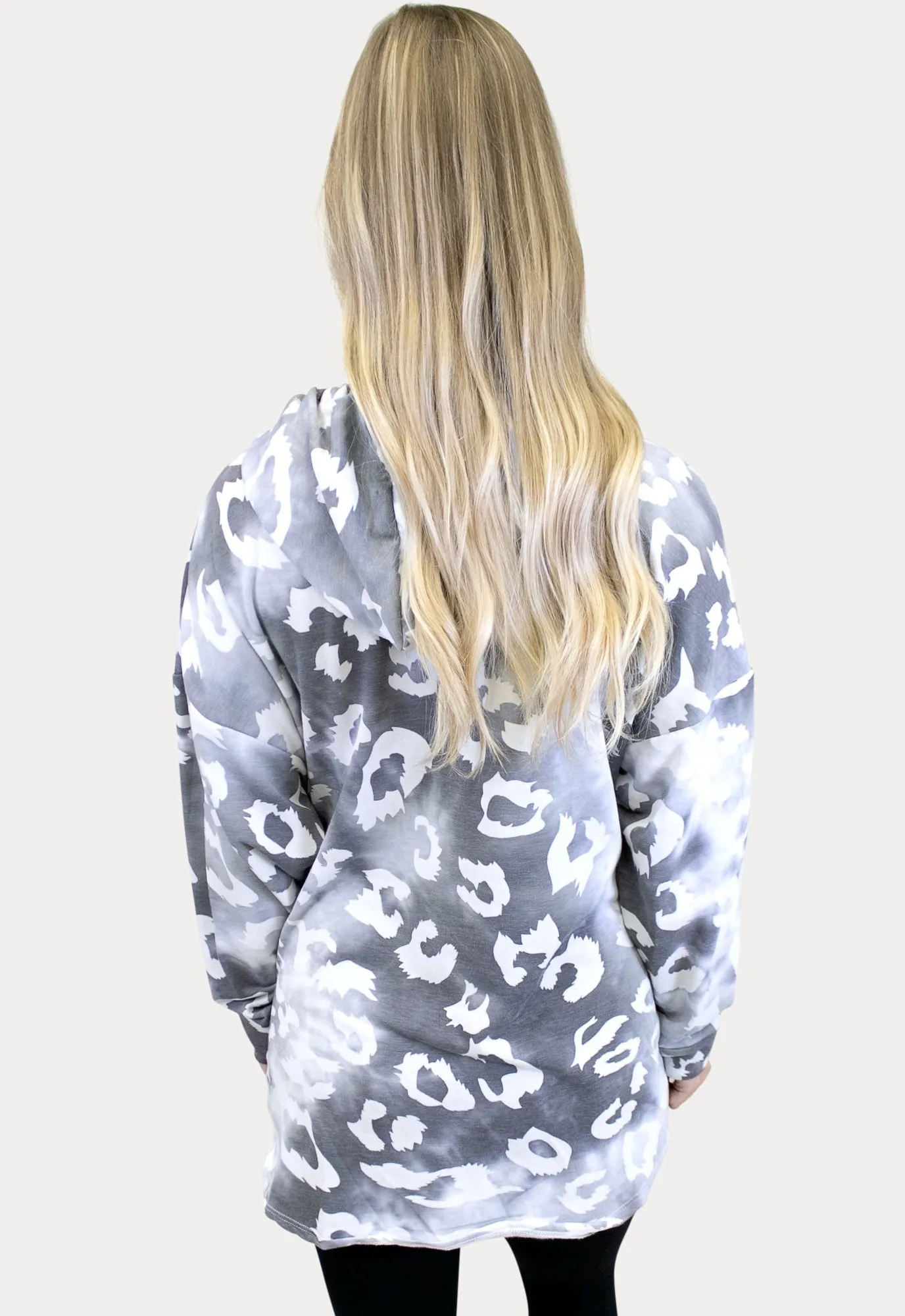 White Leopard Maternity Sweatshirt