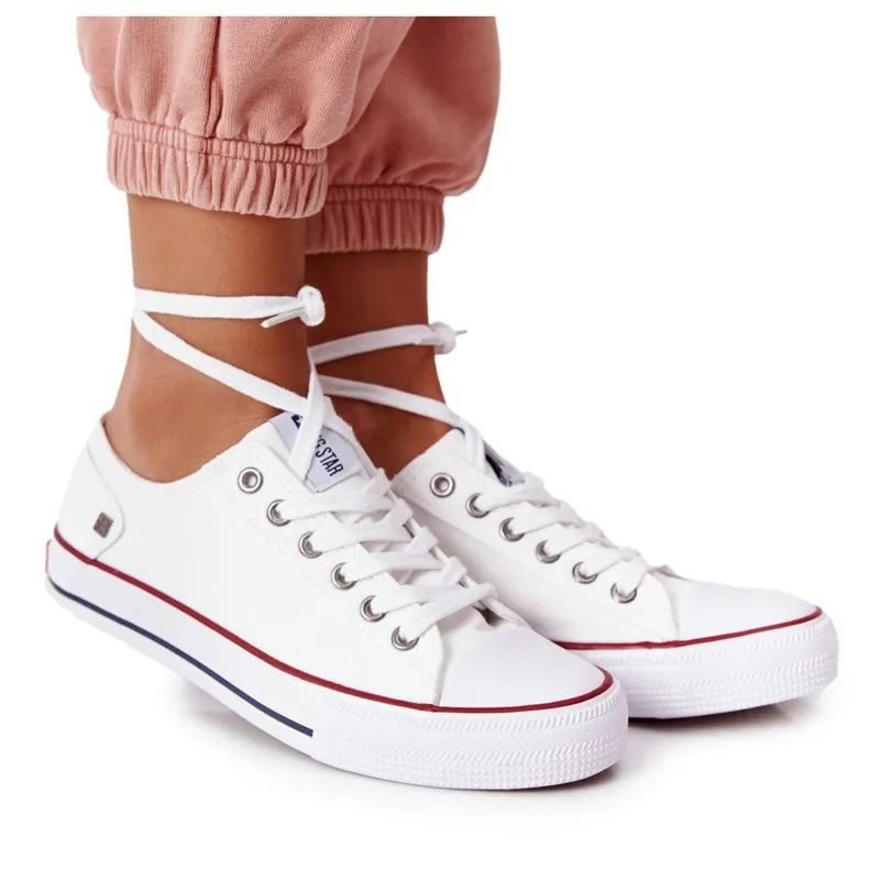 Women's Sneakers Big Star Rubber Toe White DD274336