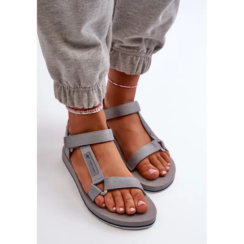 Women's Sports Sandals 4FRSS24FSANF054-20S Gray grey