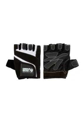 Women's Fitness Gloves - Black/White - L Gorilla Wear