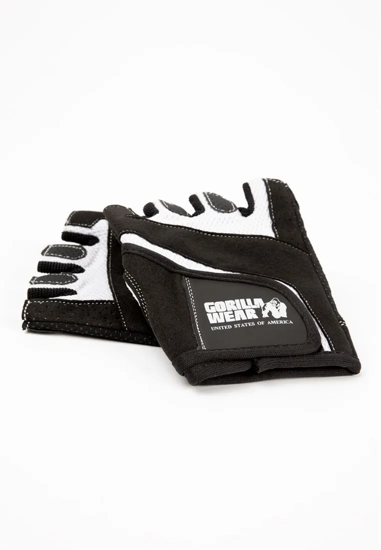 Women's Fitness Gloves - Black/White - L Gorilla Wear