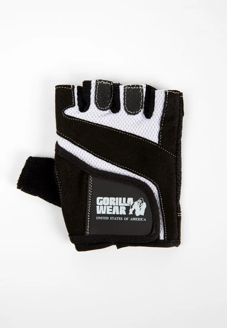 Women's Fitness Gloves - Black/White - L Gorilla Wear