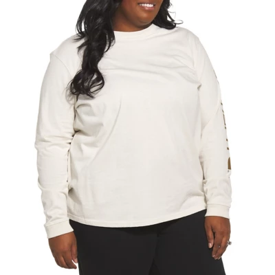 Women's Carhartt Plus Size WK231 Workwear Logo Long Sleeve T-Shirt