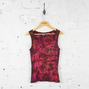 Womens Harley Davidson Tie Dye Vest - Purple - Womens M