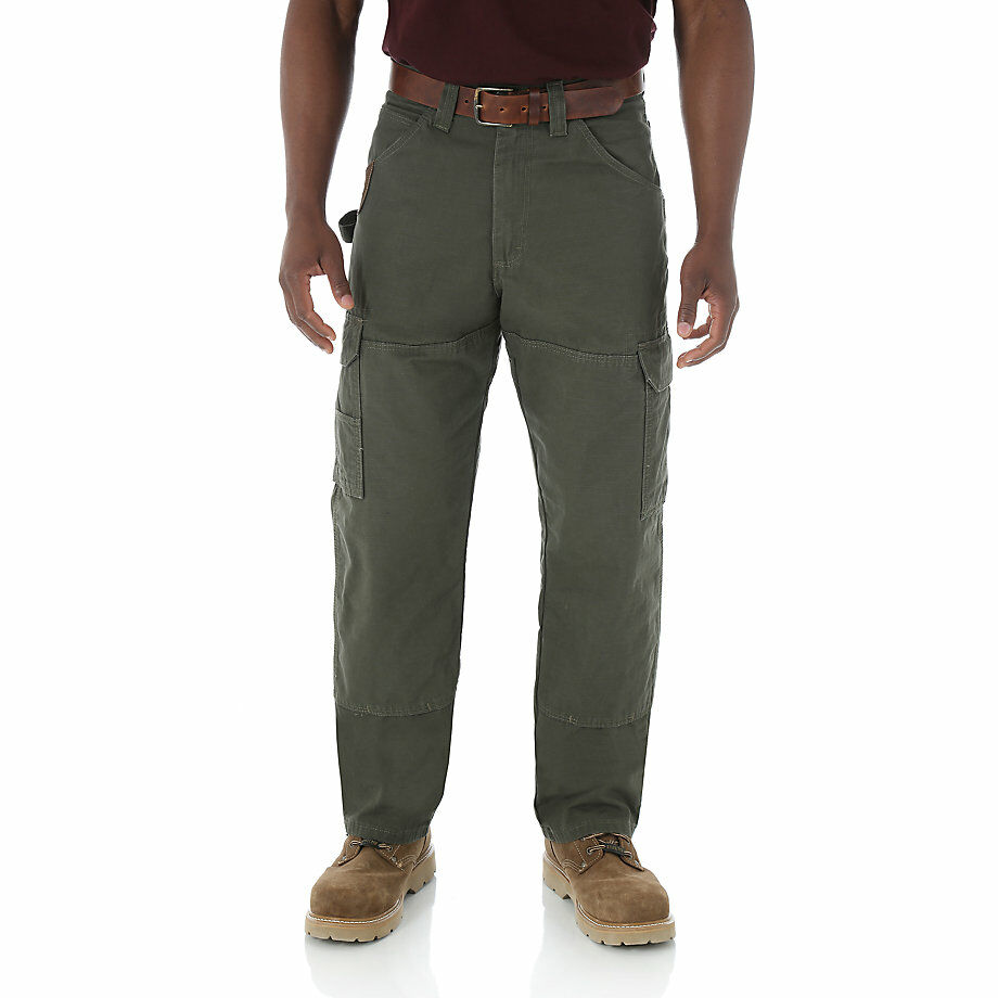 Wrangler Men's Riggs Workwear Ripstop Ranger Cargo Pant in Loden