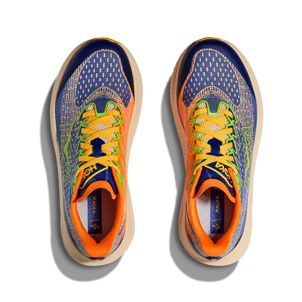 Youth Mach 6 Running Shoe - Ultramarine/ Electric Tangerine - Regular (M)